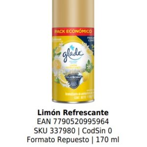 Limón Refrescante  Formato Repuesto | 170 ml