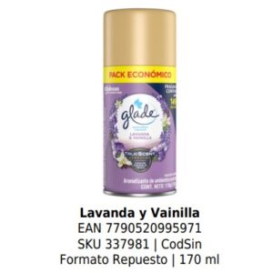 Lavanda y Vainilla  Formato Repuesto | 170 ml