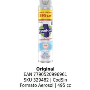 Original Formato Aerosol | 495 cc