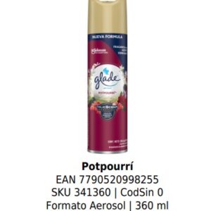 Potpourrí Formato Aerosol | 360 ml