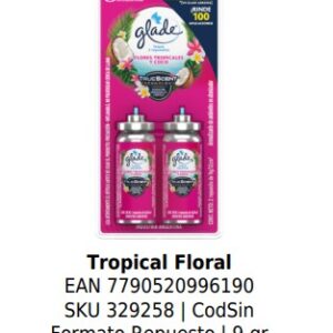 Tropical Floral Formato Repuesto | 9 gr