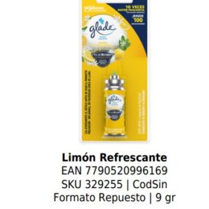 Limón Refrescante Formato Repuesto | 9 gr